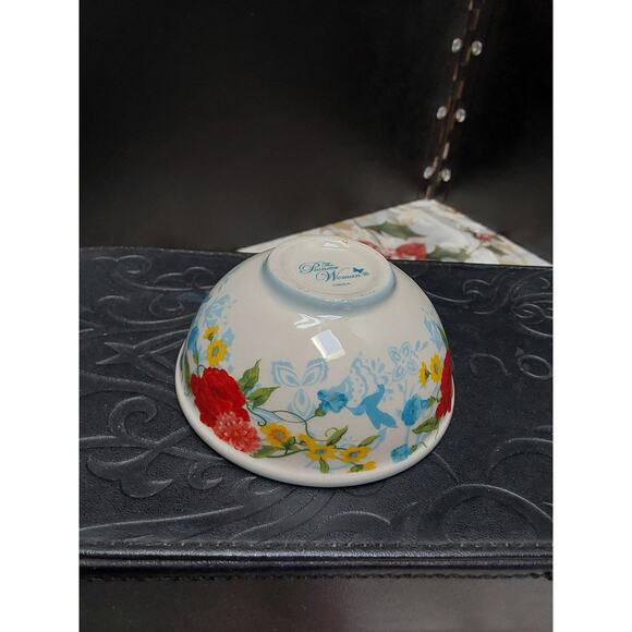 Pioneer Woman 4 piece dip bowls Floral and Birds - Picture 3 of 3